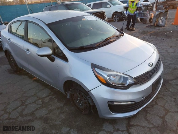 2016 Kia Rio LX with VIN KNADM4A30G6620342, listed as a IAAI auction lot 41756184 with 71,555 mi miles. Bid and sale history available at carsss.com. Image 1.