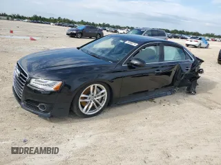 2016 Audi A8 L 4.0T Sport with VIN WAU43AFD9GN011615, listed as a Copart auction lot 70590274 with 0 mi miles and Salvage Title. Bid and sale history available at carsss.com. Image 1.
