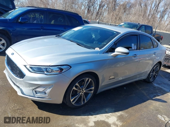 2019 Ford Fusion Titanium with VIN 3FA6P0D91KR187109, listed as a IAAI auction lot 41646320 with 107,125 mi miles. Bid and sale history available at carsss.com. Image 14.