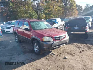 2003 Mazda Tribute LX with VIN 4F2YZ04183KM19685, listed as a IAAI auction lot 40841151 with 185,085 mi miles and . Bid and sale history available at carsss.com. Image 1.