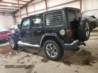 2020 Jeep Wrangler Unlimited Sahara with VIN 1C4HJXEN4LW197432, listed as a Copart auction lot 85992204 with 46,523 mi miles and Salvage Title. Bid and sale history available at carsss.com. Image 2.