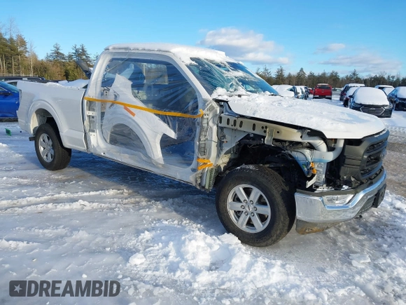 2022 Ford F-150 XL z VIN 1FTEX1EBXNKF15858, wystawiony jako IAAI lot #41478000 z przebiegiem 14 447 mil mil oraz . Historia ofert i sprzedaży dostępna na DreamBid. Obrazek 1.