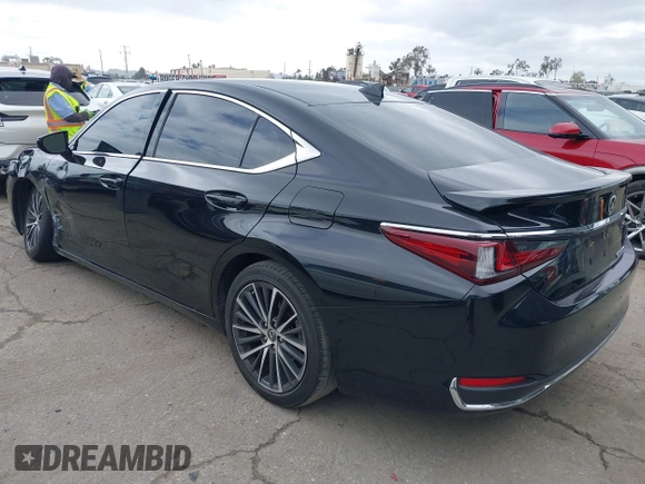 2023 Lexus ES with VIN 58ADA1C10PU035654, listed as a IAAI auction lot 41808924 with 40,929 mi miles. Bid and sale history available at carsss.com. Image 3.