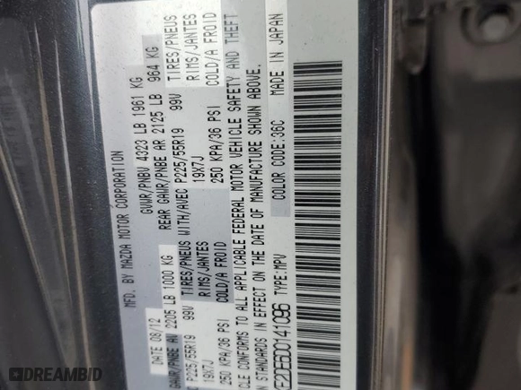2013 Mazda CX-5 Grand Touring with VIN JM3KE2DE6D0141096, listed as a Copart auction lot 44883205 with 132,417 mi miles and Salvage Title. Bid and sale history available at carsss.com. Image 13.