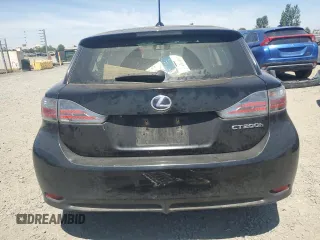 2012 Lexus CT 200h with VIN JTHKD5BH9C2090060, listed as a Copart auction lot 65130135 with Not provided miles and Clean title. Bid and sale history available at DreamBid. Image 6.