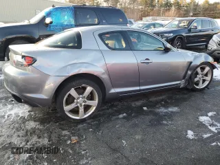 2005 Mazda RX-8 with VIN JM1FE173250145548, listed as a Copart auction lot 86197844 with Not Provided miles and Salvage Title. Bid and sale history available at carsss.com. Image 3.