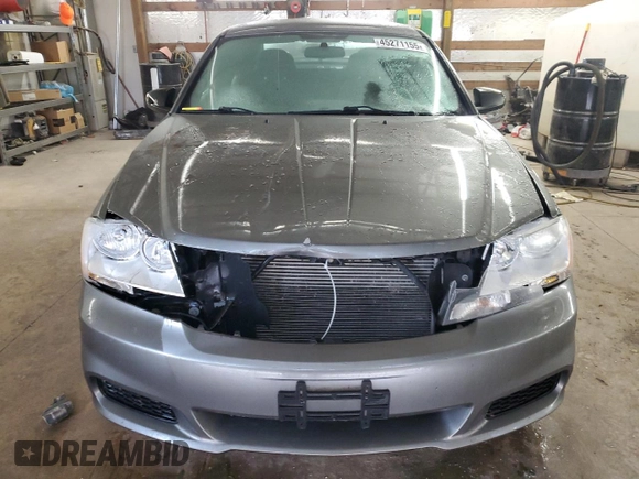 2012 Dodge Avenger SE with VIN 1C3CDZAG4CN254727, listed as a Copart auction lot 45271155 with 206,291 mi miles and Salvage Title. Bid and sale history available at DreamBid. Image 5.