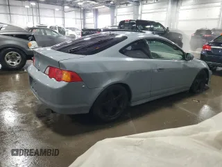 2003 Acura RSX with VIN JH4DC53803C005885, listed as a Copart auction lot 44581375 with 194,979 mi miles and Salvage Title. Bid and sale history available at carsss.com. Image 3.