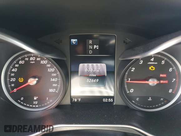 2018 Mercedes-Benz C 300 z VIN WDDWF4KB7JR411882, wystawiony jako Copart lot #54188285 z przebiegiem 52 649 mil mil oraz Szkoda całkowita • Salvage title. Historia ofert i sprzedaży dostępna na DreamBid. Obrazek 9.