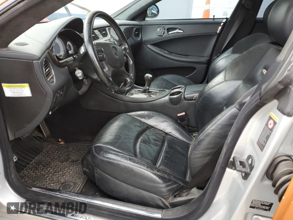 2006 Mercedes-Benz CLS-Class AMG with VIN WDDDJ76X36A056244, listed as a Copart auction lot 87377804 with 0 mi miles and Salvage Title. Bid and sale history available at carsss.com. Image 7.