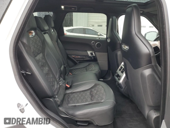 2018 Land Rover Range Rover Sport SVR with VIN SALWZ2SE8JA186704, listed as a Copart auction lot 44419205 with 105,537 mi miles and Salvage title. Bid and sale history available at DreamBid. Image 11.