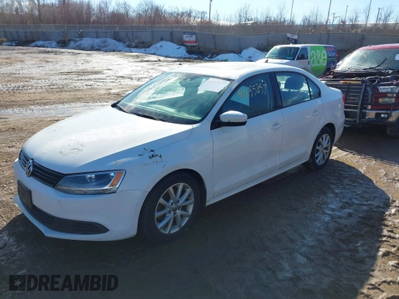 2012 Volkswagen Jetta Sedan SE w/Convenience PZEV with VIN 3VWDP7AJ3CM356826, listed as a IAAI auction lot 41655857 with 163,216 mi miles. Bid and sale history available at carsss.com. Image 2.