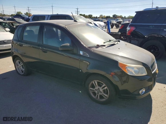 2009 Chevrolet Aveo LT w/2LT with VIN KL1TG66E29B347370, listed as a Copart auction lot 72695624 with 129,479 mi miles and Salvage Title. Bid and sale history available at carsss.com. Image 4.