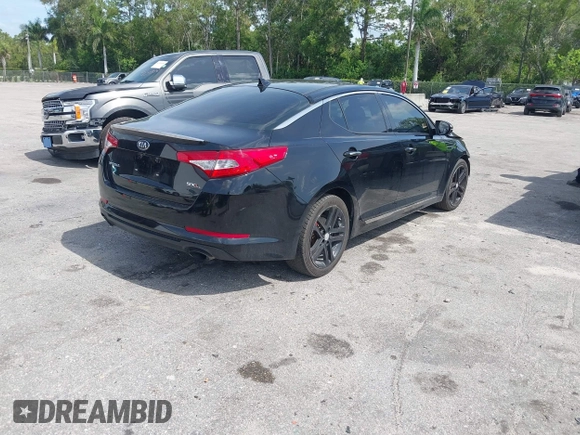 2013 Kia Optima SX with VIN 5XXGR4A61DG100479, listed as a IAAI auction lot 42376261 with 201,615 mi miles and . Bid and sale history available at DreamBid. Image 4.
