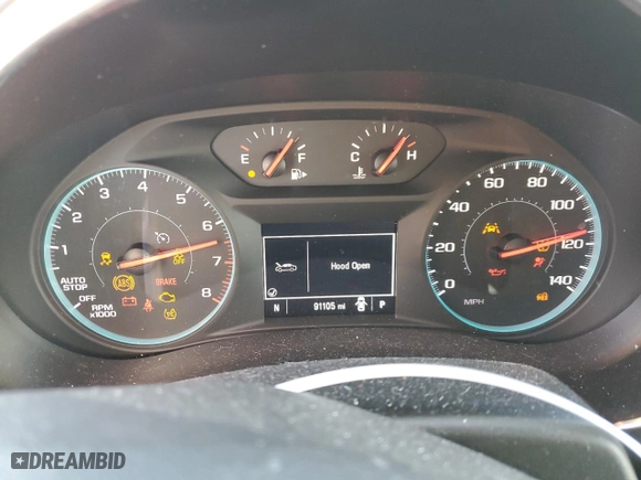 2020 Chevrolet Malibu LT with VIN 1G1ZD5ST4LF141065, listed as a Copart auction lot 42705405 with 91,105 mi miles and Salvage Title. Bid and sale history available at carsss.com. Image 9.