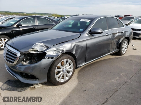 2017 Mercedes-Benz E-Class E 300 Luxury with VIN WDDZF4JB4HA137824, listed as a Copart auction lot 45806053 with 48,450 mi miles. Bid and sale history available at carsss.com. Image 1.