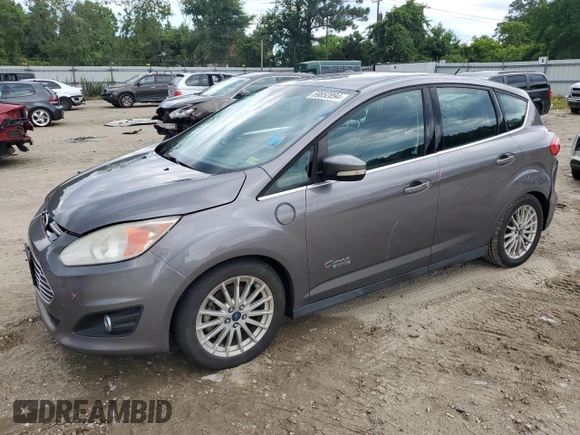 2013 Ford C-Max Energi SEL with VIN 1FADP5CU7DL557250, listed as a Copart auction lot 59852894 with 121,428 mi miles and Salvage Title. Bid and sale history available at carsss.com. Image 1.