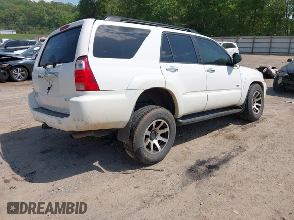 2007 Toyota 4Runner SR5 with VIN JTEZU14R178074304, listed as a IAAI auction lot 42159580 with 190,224 mi miles and . Bid and sale history available at DreamBid. Image 4.