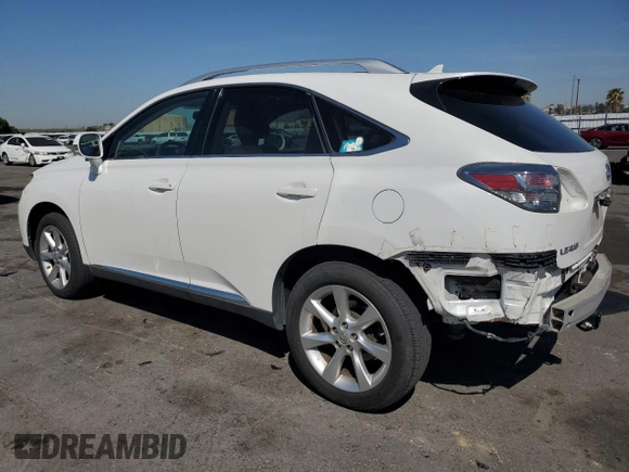 2010 Lexus RX 350 with VIN JTJZK1BA3A2405351, listed as a Copart auction lot 49899135 with 258,225 mi miles and Salvage Title. Bid and sale history available at DreamBid. Image 2.
