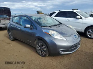 2015 Nissan LEAF SV with VIN 1N4AZ0CP5FC325081, listed as a Copart auction lot 62681513 with 90,329 mi miles. Bid and sale history available at carsss.com. Image 4.