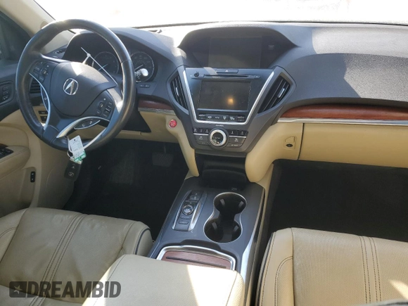 2017 Acura MDX w/Advance Pkg with VIN 5FRYD4H81HB002053, listed as a Copart auction lot 47751965 with 188,696 mi miles and Salvage Title. Bid and sale history available at carsss.com. Image 8.