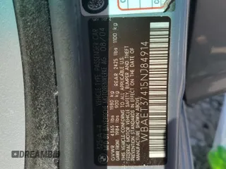 2005 BMW 3 Series 325i with VIN WBAET37415NJ84914, listed as a Copart auction lot 69404704 with 175,029 mi miles and Salvage Title. Bid and sale history available at carsss.com. Image 12.