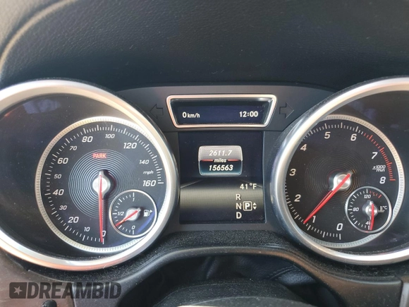 2016 Mercedes-Benz GLE 400 with VIN 4JGDA5GB8GA799805, listed as a Copart auction lot 47286085 with 156,563 mi miles and Salvage title. Bid and sale history available at DreamBid. Image 9.