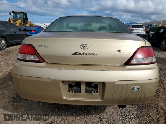 2000 Toyota Solara SE with VIN 2T1CF22P5YC326444, listed as a Copart auction lot 68367754 with 239,762 mi miles and Salvage Title. Bid and sale history available at DreamBid. Image 6.