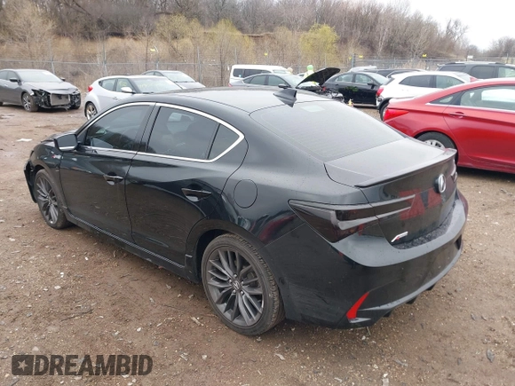 2022 Acura ILX Premium with VIN 19UDE2F83NA007359, listed as a IAAI auction lot 42012805 with 24,564 mi miles and . Bid and sale history available at DreamBid. Image 3.