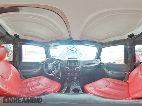 2016 Jeep Wrangler Unlimited 75th Anniversary with VIN 1C4HJWEG3GL198641, listed as a Copart auction lot 55892035 with 128,702 mi miles and Salvage title. Bid and sale history available at DreamBid. Image 16.