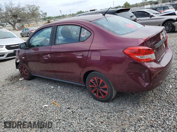 2019 Mitsubishi Mirage ES z VIN ML32F3FJXKHF15686, wystawiony jako Copart lot #55028705 z przebiegiem 107 945 mil mil oraz Szkoda całkowita • Salvage title. Historia ofert i sprzedaży dostępna na DreamBid. Obrazek 2.
