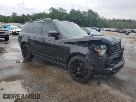 2015 Land Rover Range Rover HSE with VIN SALGS2VF2FA202142, listed as a Copart auction lot 56581685 with 59,997 mi miles and Salvage title. Bid and sale history available at DreamBid. Image 4.