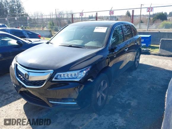 2016 Acura MDX with VIN 5FRYD3H25GB014565, listed as a IAAI auction lot 41678737 with 101,682 mi miles. Bid and sale history available at carsss.com. Image 18.