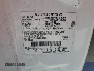 2005 Ford F-150 XLT with VIN 1FTPX12565KE38543, listed as a Copart auction lot 48206165 with 0 mi miles and Clean Title. Bid and sale history available at carsss.com. Image 12.