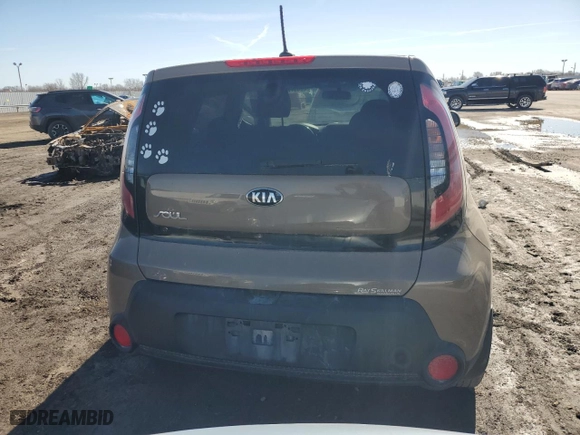 2014 Kia Soul with VIN KNDJN2A23E7070253, listed as a Copart auction lot 46457255 with 124,924 mi miles and Salvage Title. Bid and sale history available at carsss.com. Image 6.