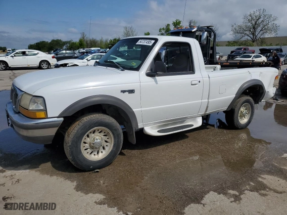 1998 Ford Ranger XL with VIN 1FTYR11U5WTA04293, listed as a Copart auction lot 54737495 with 124,593 mi miles and Clean Title. Bid and sale history available at carsss.com. Image 1.