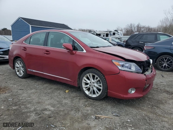 2010 Lexus HS 250h with VIN JTHBB1BA1A2037738, listed as a Copart auction lot 49713175 with 182,622 mi miles and Salvage Title. Bid and sale history available at carsss.com. Image 4.