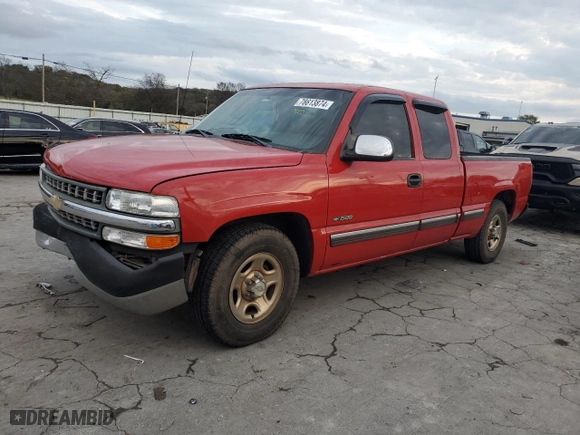 2001 Chevrolet Silverado 1500 with VIN 2GCEC19W511380856, listed as a Copart auction lot 78613874 with 185,857 mi miles and Salvage Title. Bid and sale history available at carsss.com. Image 1.