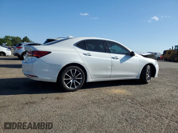 2017 Acura TLX V6 w/Technology Pkg with VIN 19UUB3F51HA002847, listed as a Copart auction lot 57144944 with 0 mi miles and Salvage Title. Bid and sale history available at carsss.com. Image 3.