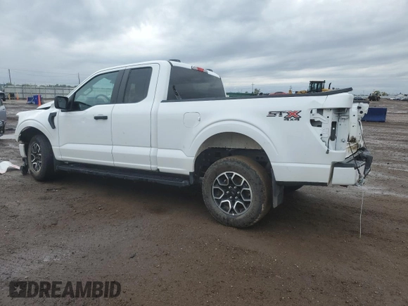 2023 Ford F-150 XL with VIN 1FTEX1EP9PKG19692, listed as a Copart auction lot 55989675 with 26,778 mi miles and Salvage title. Bid and sale history available at DreamBid. Image 2.