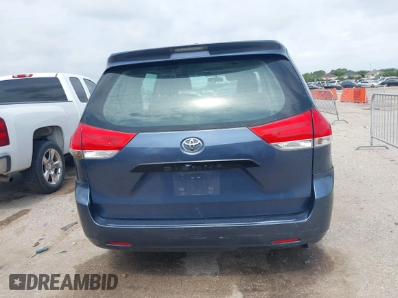 2013 Toyota Sienna L with VIN 5TDZK3DC9DS351449, listed as a IAAI auction lot 42397699 with Not provided miles and . Bid and sale history available at DreamBid. Image 16.