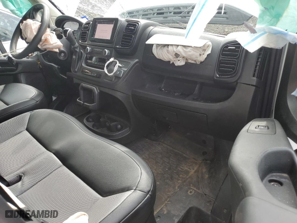 2023 Ram ProMaster Cargo Van with VIN 3C6LRVDG3PE558604, listed as a Copart auction lot 88030105 with 0 mi miles and Salvage Title. Bid and sale history available at carsss.com. Image 8.