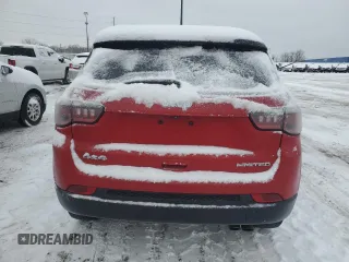 2020 Jeep Compass Limited with VIN 3C4NJDCB1LT138936, listed as a Copart auction lot 45344685 with 53,183 mi miles and Salvage Title. Bid and sale history available at carsss.com. Image 6.