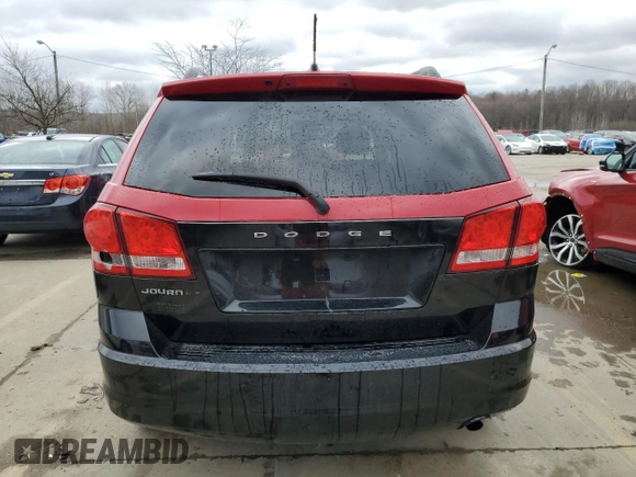 2013 Dodge Journey SE with VIN 3C4PDCAB3DT723547, listed as a Copart auction lot 48140495 with 159,979 mi miles and Salvage title. Bid and sale history available at DreamBid. Image 6.