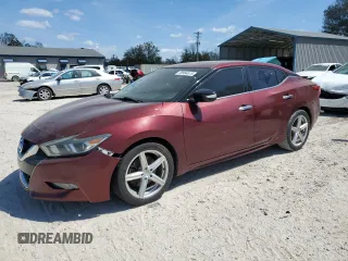 2017 Nissan Maxima SV with VIN 1N4AA6AP5HC405299, listed as a Copart auction lot 50964615 with 168,802 mi miles and Salvage Title. Bid and sale history available at carsss.com. Image 1.