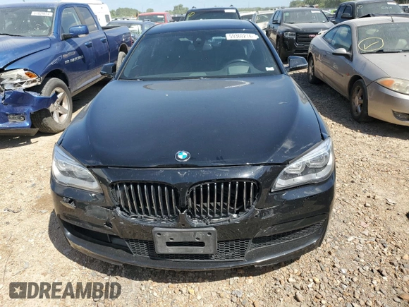 2013 BMW 7 Series 750Li xDrive with VIN WBAYF8C5XDD140544, listed as a Copart auction lot 59360214 with 85,965 mi miles and Salvage title. Bid and sale history available at DreamBid. Image 5.