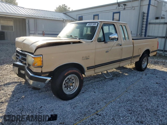 1991 Ford F-150 with VIN 1FTEX15H8MKA51617, listed as a Copart auction lot 48361585 with 10,593 mi miles and Salvage Title. Bid and sale history available at carsss.com. Image 1.