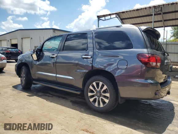 2020 Toyota Sequoia Limited with VIN 5TDKY5G17LS074238, listed as a Copart auction lot 61617894 with 62,445 mi miles and Salvage Title. Bid and sale history available at carsss.com. Image 2.