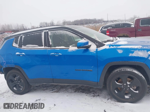 2020 Jeep Compass Altitude with VIN 3C4NJCBB6LT162547, listed as a IAAI auction lot 41362410 with 58,643 mi miles and . Bid and sale history available at carsss.com. Image 13.