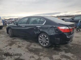 2014 Honda Accord Sedan Sport with VIN 1HGCR2F53EA185844, listed as a Copart auction lot 49364295 with 135,546 mi miles and Salvage Title. Bid and sale history available at carsss.com. Image 2.